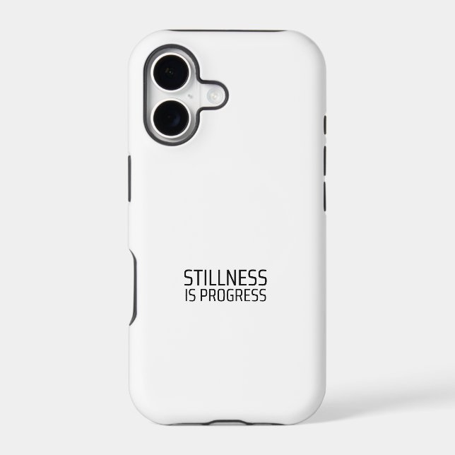 Stillness Is Progress Minimalist Typewriter (Back)