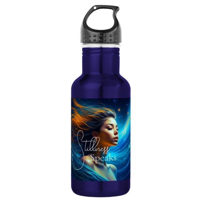 Stillness Speaks | Meditation Celestial Art 532 Ml Water Bottle (Front)