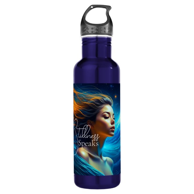 Stillness Speaks | Meditation Celestial Art 710 Ml Water Bottle (Front)