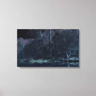 Stillwater (Winter/Night) Canvas Print