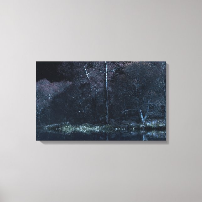 Stillwater (Winter/Night) Canvas Print (Front)