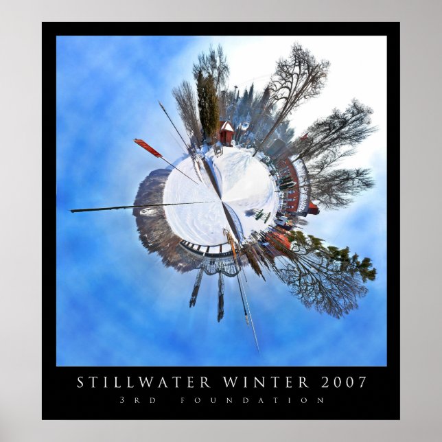 Stillwater Winter Polar Panoramic Poster (Front)