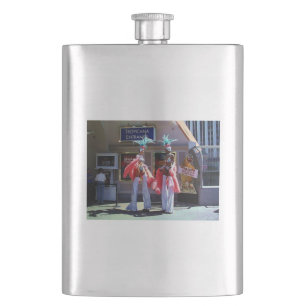 Stilt Dancers stainless steel flask