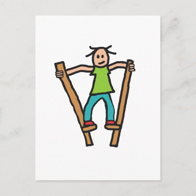 Stilt Walking Postcard (Front)