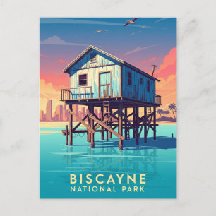 Stiltsville in Biscayne National Park Postcard