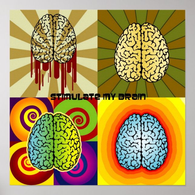 Stimulate my brain poster (Front)