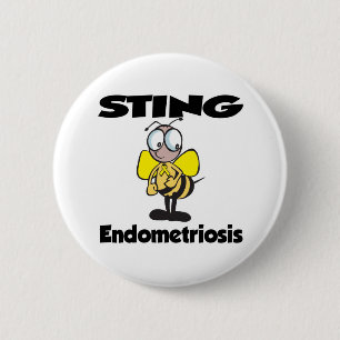 STING Endometriosis 6 Cm Round Badge