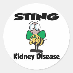 STING Kidney Disease Classic Round Sticker