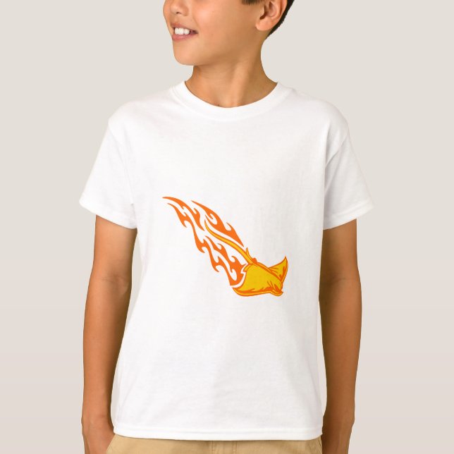 Sting Ray Flames T-Shirt (Front)