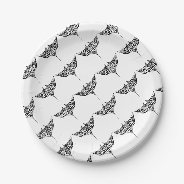 sting-ray ideas paper plate (Front)