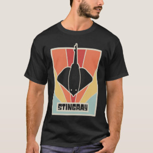 Sting Ray Ocean Creature & Skate Retro Stingray T-Shirt