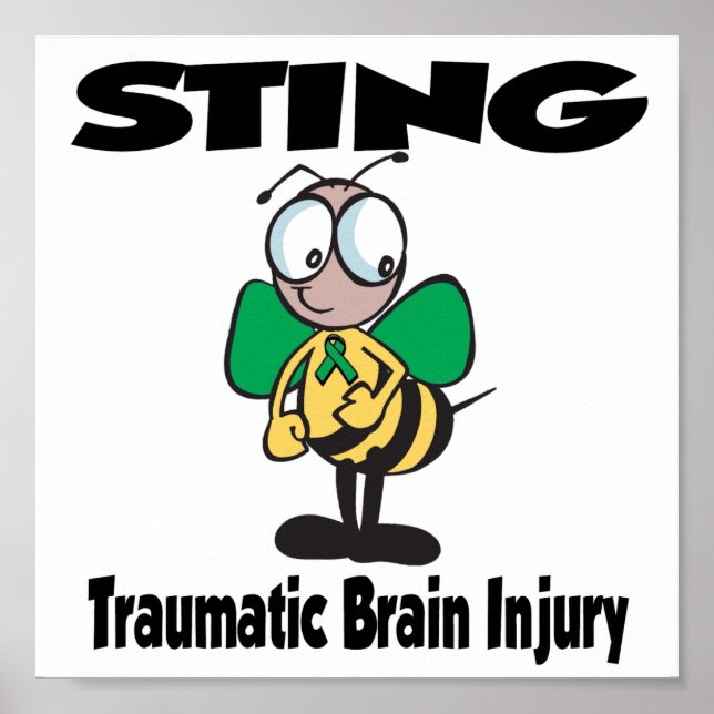 STING Traumatic Brain Injury Poster (Front)