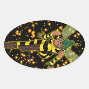 Stinger Oval Sticker