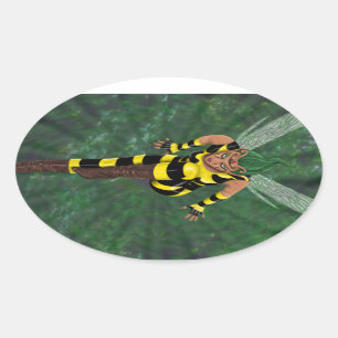 Stinger Oval Sticker
