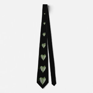 Stinging Nettle Leaf Floral Novelty Party Neck Tie