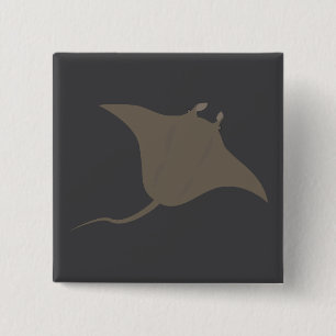 Stingray 15 Cm Square Badge