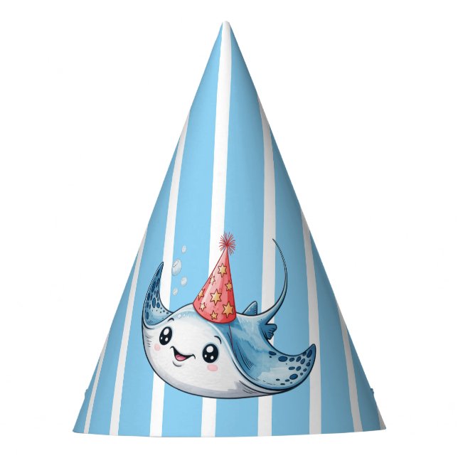 Stingray Birthday Party  Party Hat (Front)