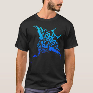 Stingray Hawaiian Tribal Polynesian Tattoo Style V T-Shirt