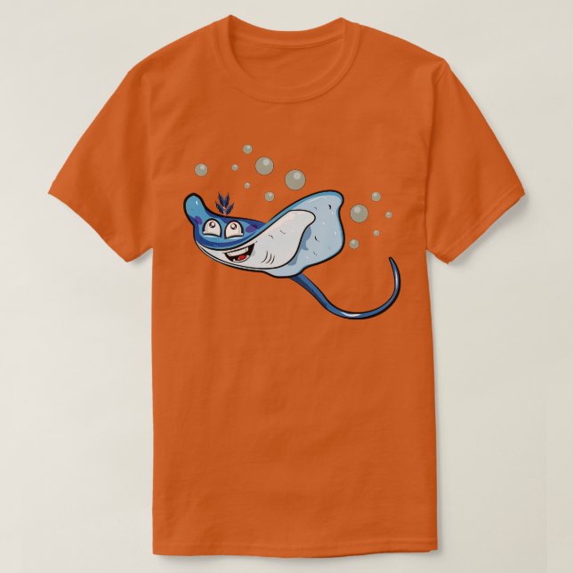 Stingray Illustration T-Shirt (Design Front)