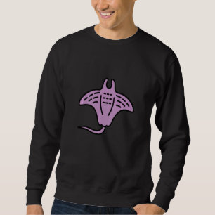 Stingray Manta Ray Retro Vintage Ocean Water Anima Sweatshirt