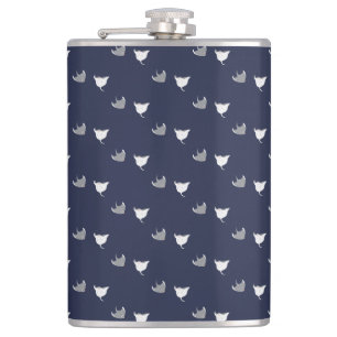 Stingray Pattern Hip Flask