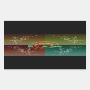 Stingray Rectangular Sticker