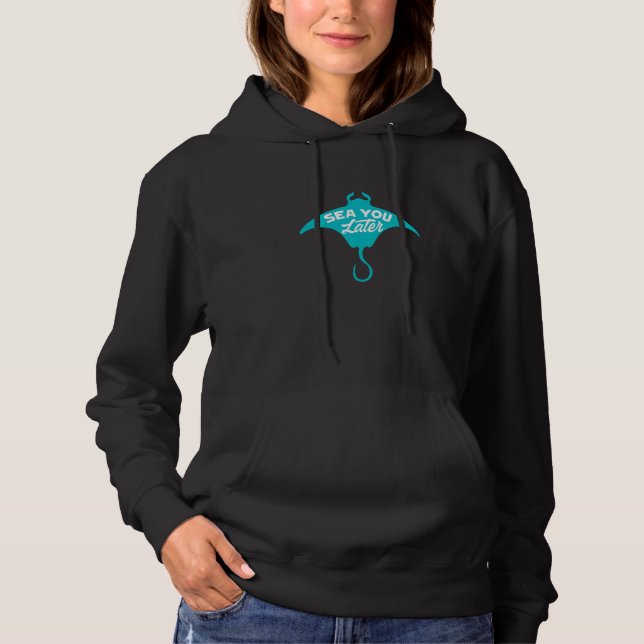 Stingray Sea Ray Marine Biology Marine Biologist Hoodie (Front)