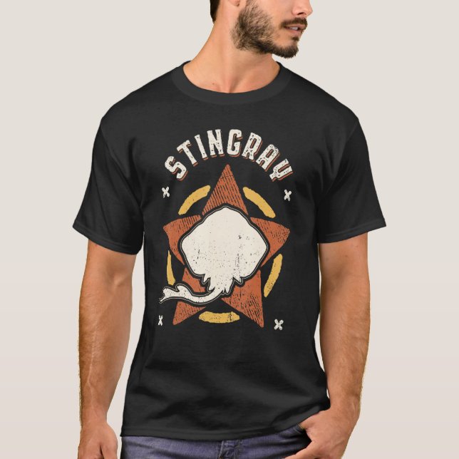 Stingray Vintage Retro Classic Animal T-Shirt (Front)