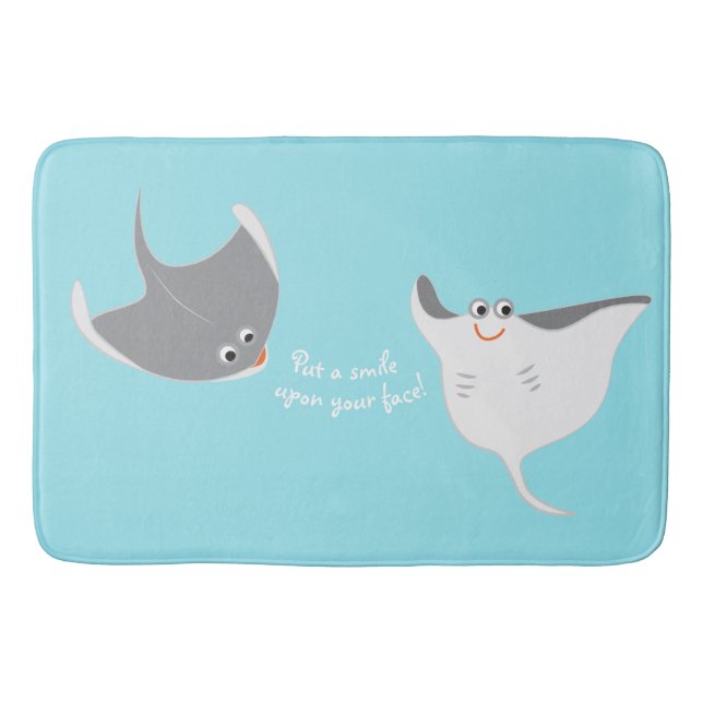 Stingrays Bath Mat (Front)