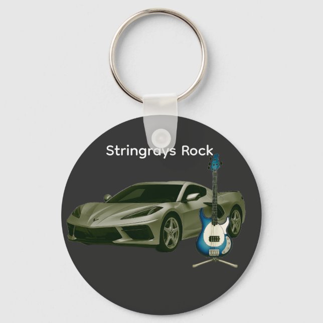 Stingrays Rock Key Ring (Front)