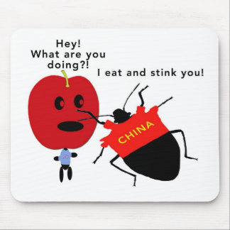 Stink Bug Apple Mouse Pad