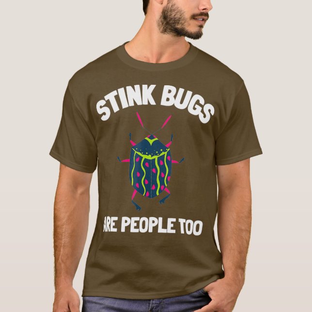 Stink Bug Beetle And Halyomorpha Halys T-Shirt (Front)