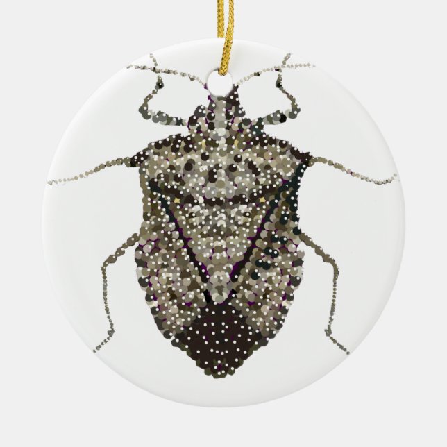 stink bug ceramic tree decoration (Front)