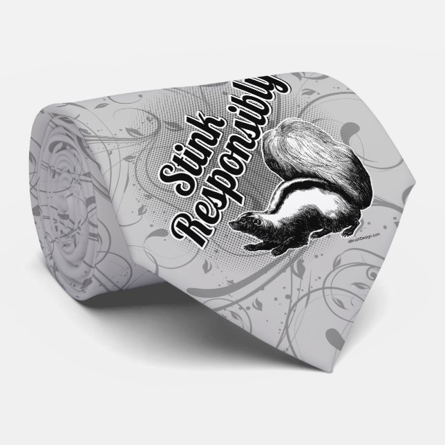 Stink Responsibly Neck Tie (Rolled)