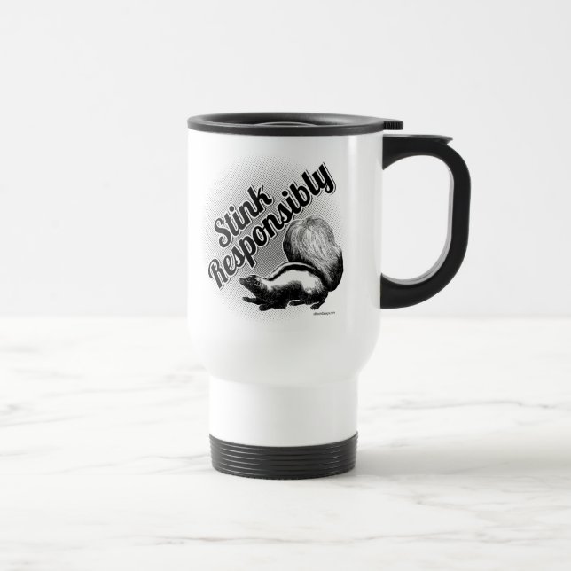 Stink Responsibly Travel Mug (Right)