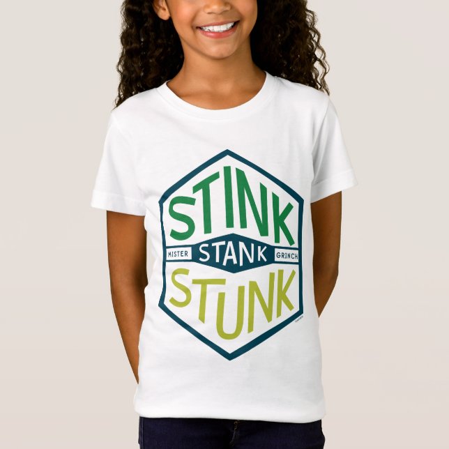 Stink Stank Stunk Badge T-Shirt (Front)