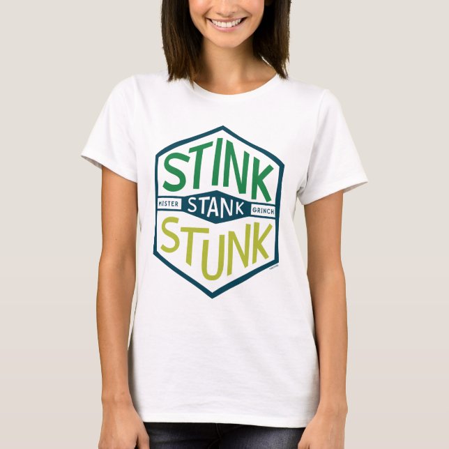 Stink Stank Stunk Badge T-Shirt (Front)