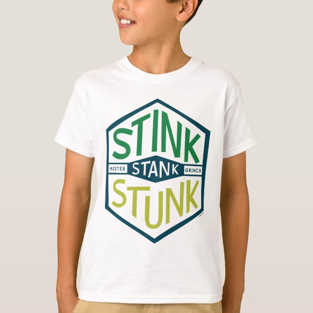 Stink Stank Stunk Badge T-Shirt (Front)