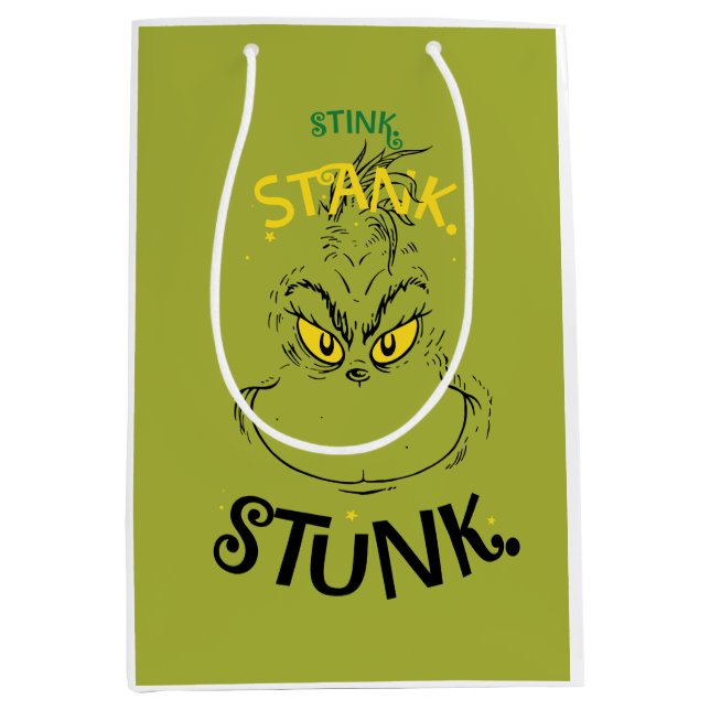 Stink Stank Stunk Mister Grinch Medium Gift Bag (Front)