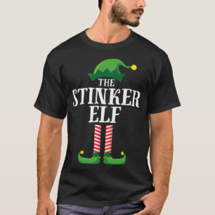 Stinker Elf Matching Family Christmas Party Pajama T-Shirt