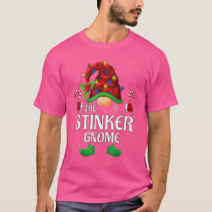 Stinker Gnome Buffalo Red Plaid Matching Family Ch T-Shirt