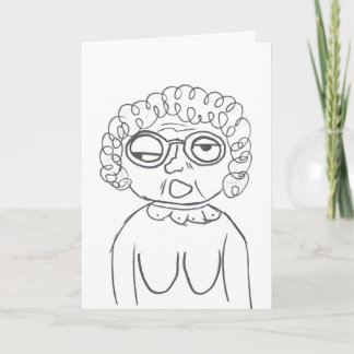 Stinkeye Old Lady Birthday Card