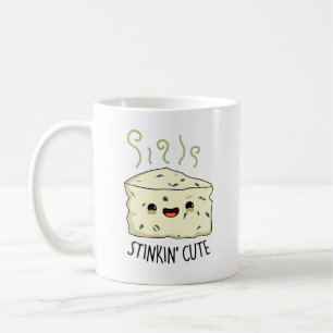 Stinkin Cute Funny Cheese Pun  Coffee Mug