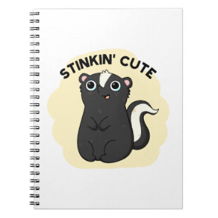 Stinkin Funny Adorable Skunk Pun Notebook