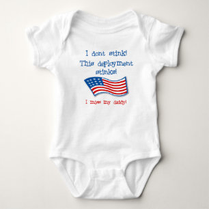 stinky-deployment baby bodysuit