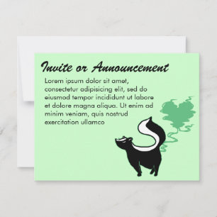 Stinky Love Skunk Invitation