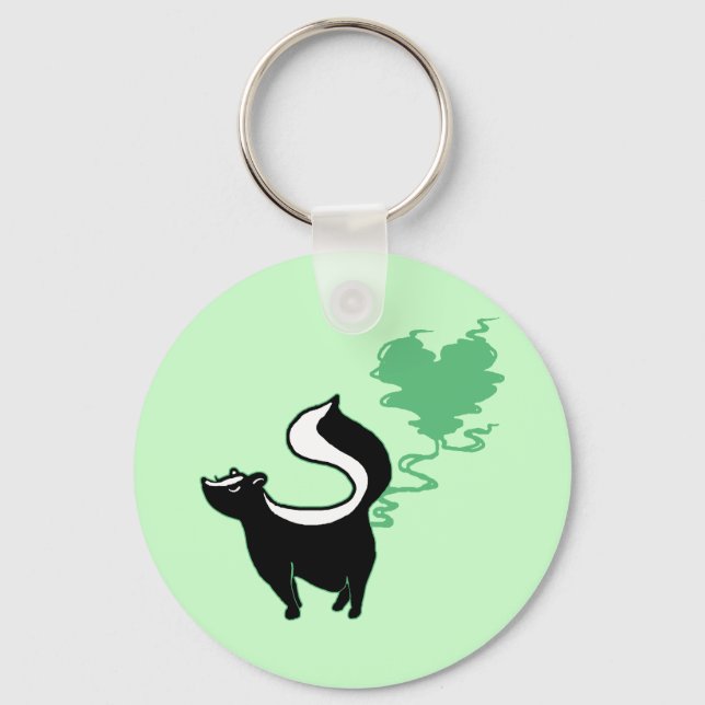 Stinky Love Skunk Key Ring (Front)