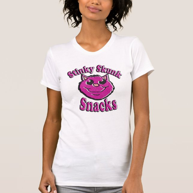 Stinky Skunk Snacks T-Shirt (Front)