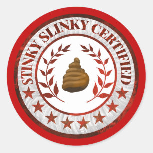 Stinky Slinky Certified RV Sticker