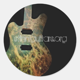 stinniguitars.org classic round sticker